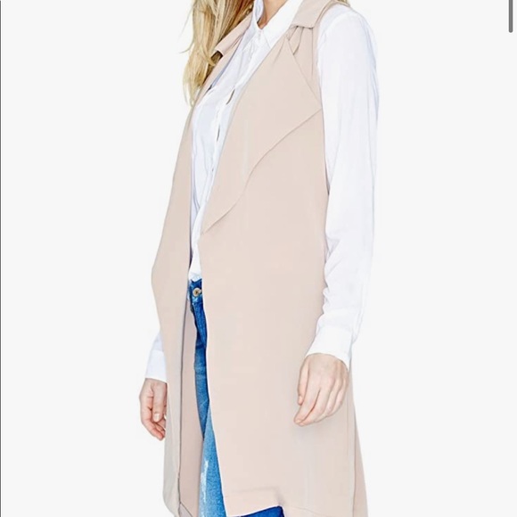 NWT GUESS Brienna Long Draped Vest SIZE S - Picture 4 of 15